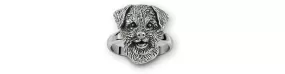 Border Terrier Jewelry Sterling Silver Handmade Border Terrier Ring  BDT-R