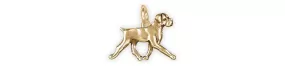 Boxer Jewelry 14k Gold Handmade Boxer Dog Charm  BX11-CG