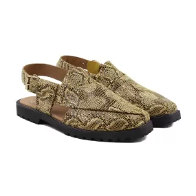 BREWS - DERSERT SAND PRINTED PYTHON SANDAL