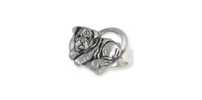 Bulldog Ring Jewelry Sterling Silver Handmade Dog Ring BD40-R