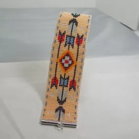 Kahsha, Native Arrow Pattern, Loom Woven, Bracelet