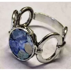 Roman glass ring sterling silver rings