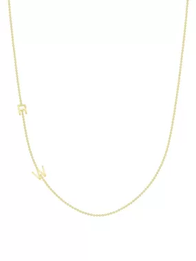 The Initial Necklace 14K - 2 Letters